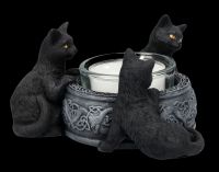 Tealight Holder - Cats Familiar Trio