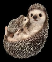 Hedgehog Figurine with Baby