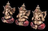 Ganesha Figurine Set - No Evil