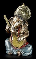 Kleine Ganesha Figur musizierend mit Sitar