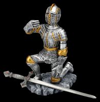Knight Figurine Kneeling with Letter Opener