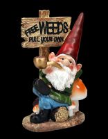 Garden Gnome Figurine - Free Weeds