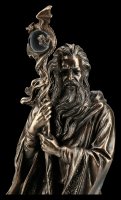 Ritualbedarf Statue Dekoration Merlin bronziert