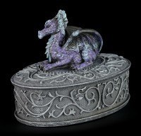 Oval Dragon Box purple