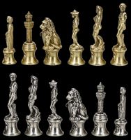 Schachfiguren Florentiner - Metall
