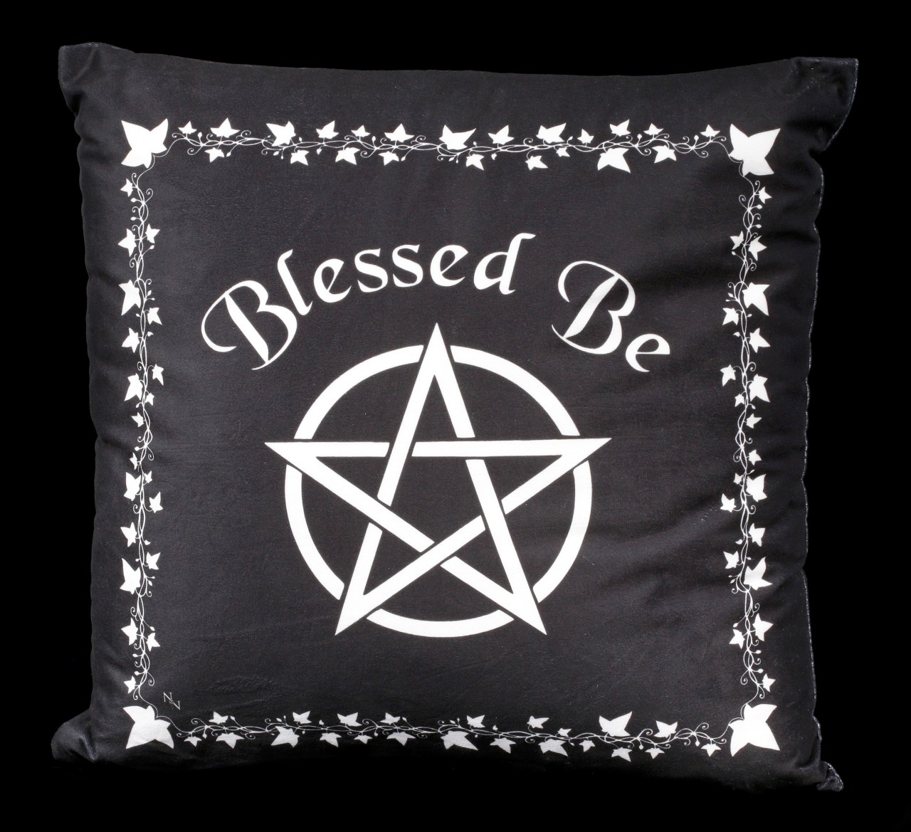 Cushion with Pentagram - Blessed Be