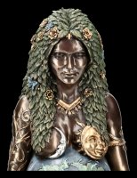 Himmlische Gaia Figur - Mutter Erde - groß bronziert