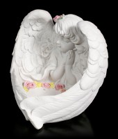 Tealight Holder - Girl Angel with Rosary