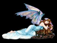 Fairy Figurine - Shila sleeps on Stump