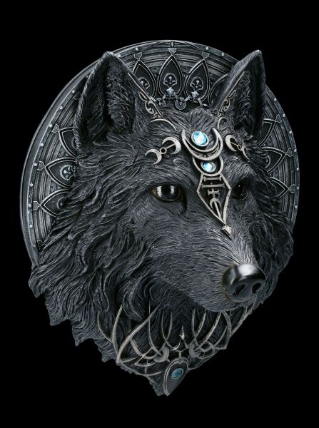 Kelch grauer Wolf mit Metalleinsatz 