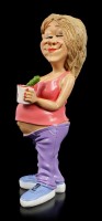 Funny Life Figur - Schwangere mit Eis und Gurke