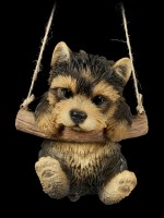 Hanging Dog Figurine - Yorkie Puppy
