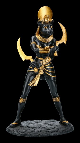 Ägyptische Göttin - Sachmet Figur als Krieger