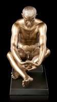 Male Nude Figurine - Sitting on Pedestal