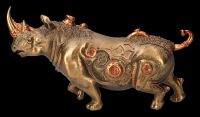 Steampunk Nashorn Figur - Rhino Refined