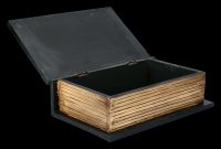 Totenkopf Buch Schatulle aus Holz