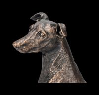 Dog Figurine - Greyhound bronzed