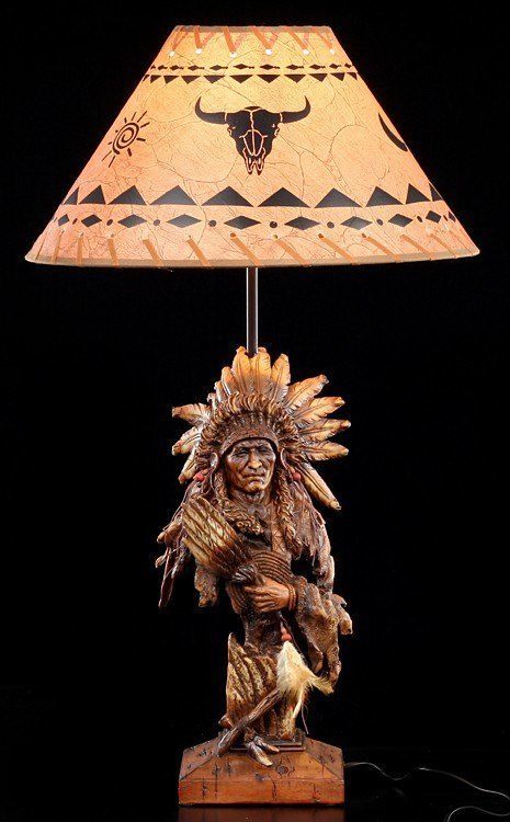 Indianer Lampe - Häuptling
