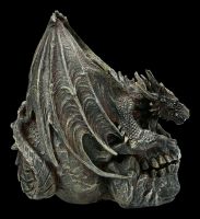 Drache auf Totenkopf - Draco Skull