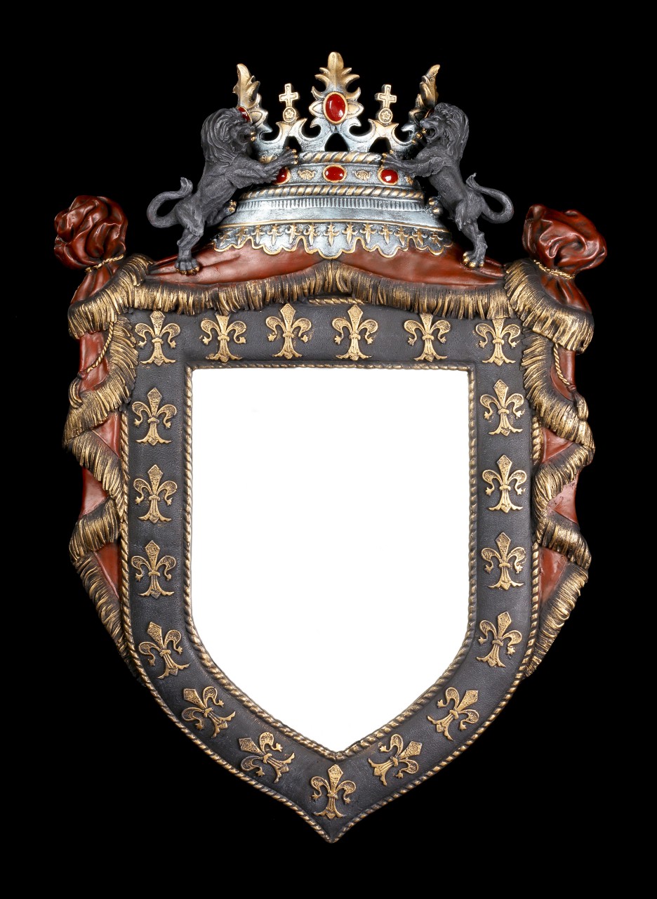 Medieval Wall Mirror - French Royal Crest