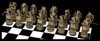 Chess Set Dragon - Gold vs. Silver
