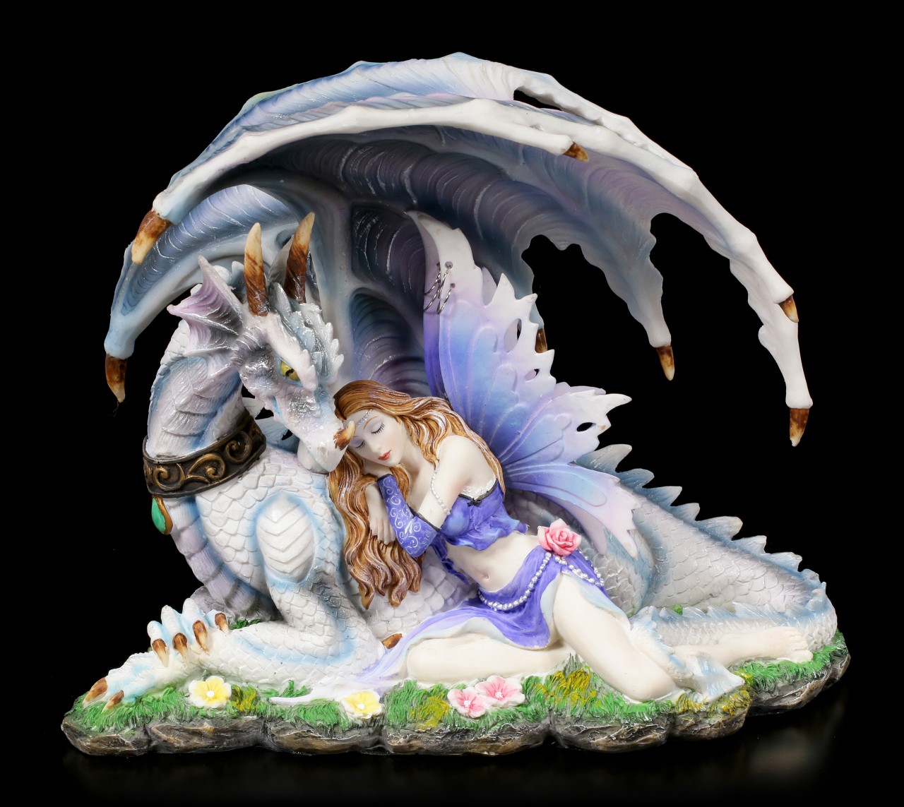 Elfen Figur - Myrha mit Drache