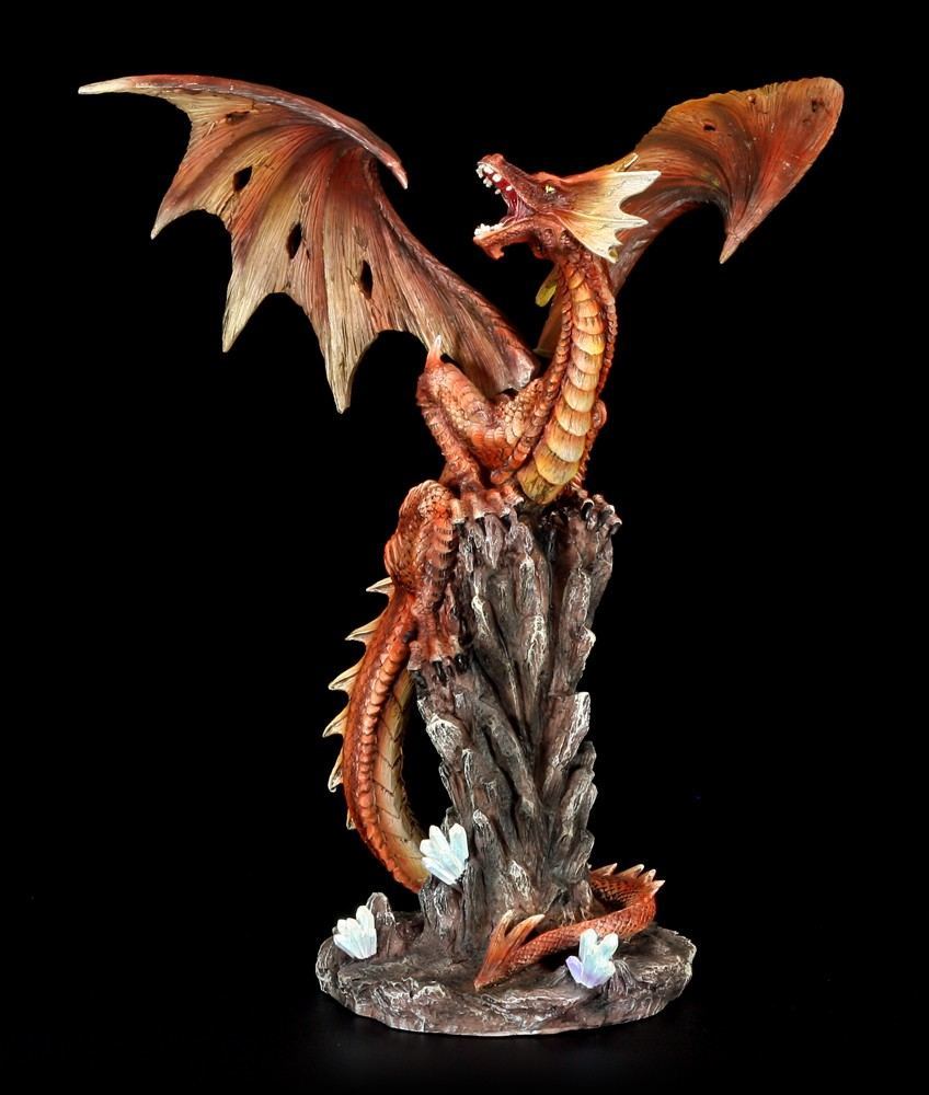 Large Dragon Figurine - Excidium on Rock