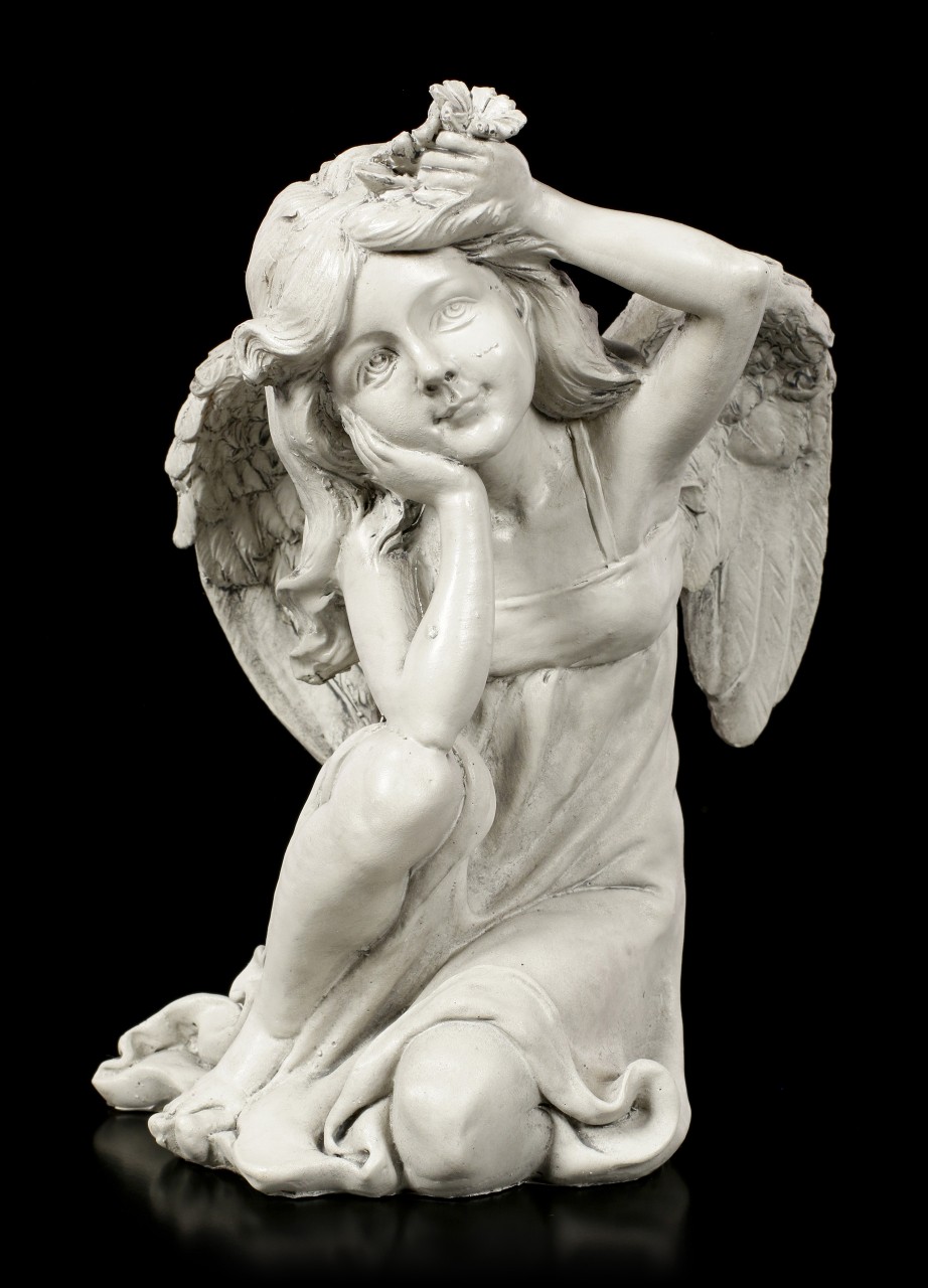 Gartenfigur - Verträumtes Engel Mädchen