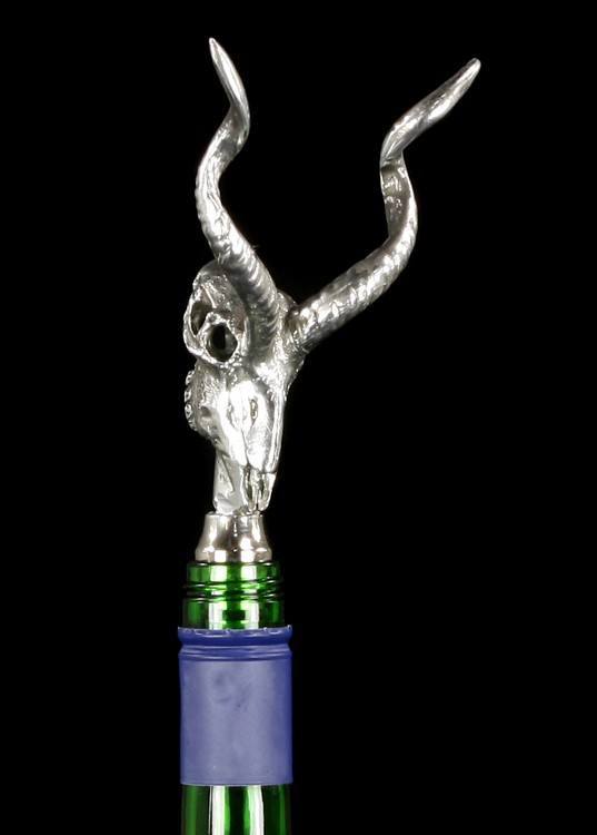 Bottle Stopper - Kudu Skull
