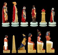 Schachfiguren Set - Ägypter vs. Römer