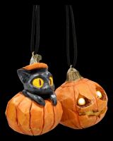 Halloween Kürbis Anhänger - Pumpkin & Patch 2er Set