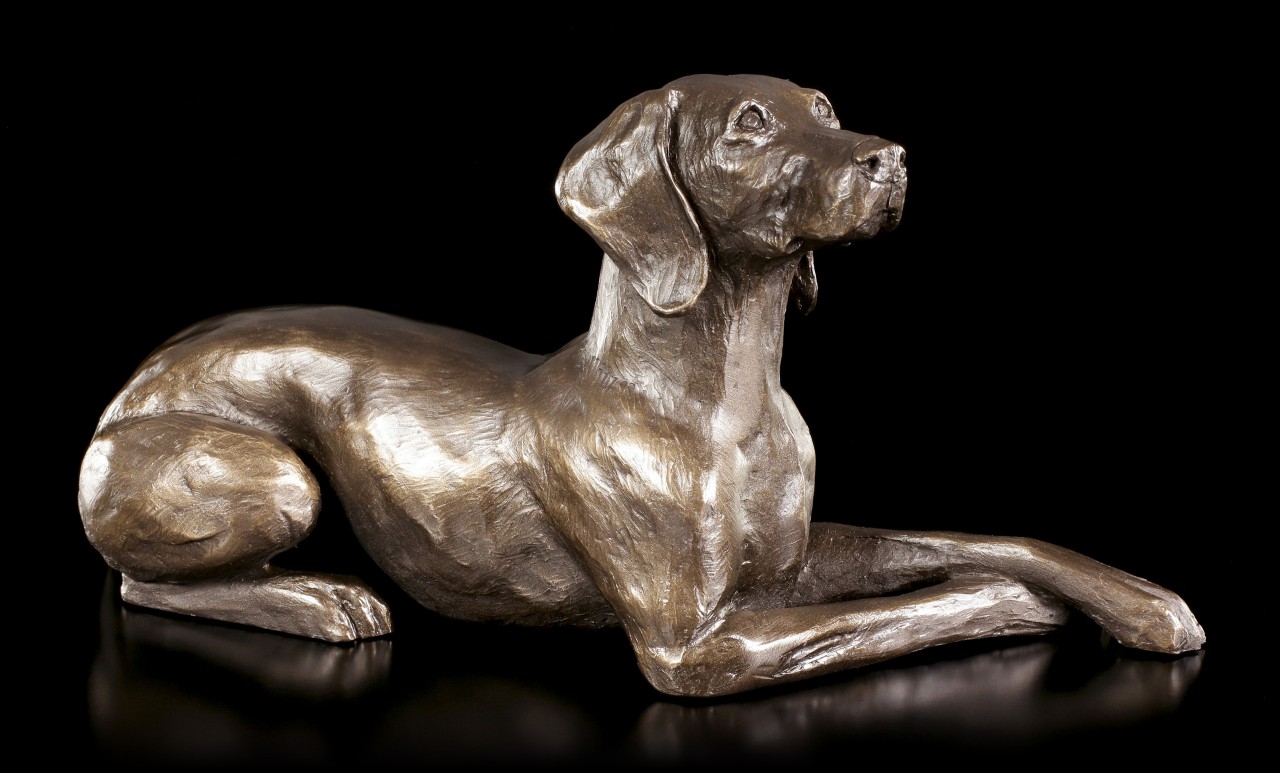 Dog Figurine - Lying Down Weimaraner