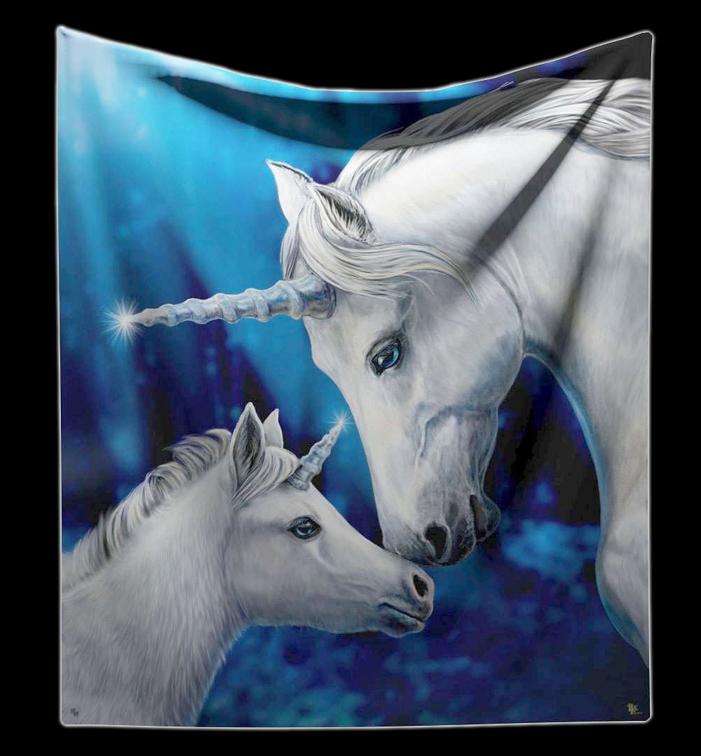 Fluffy Blanket Unicorns - Sacred Love by Lisa Parker