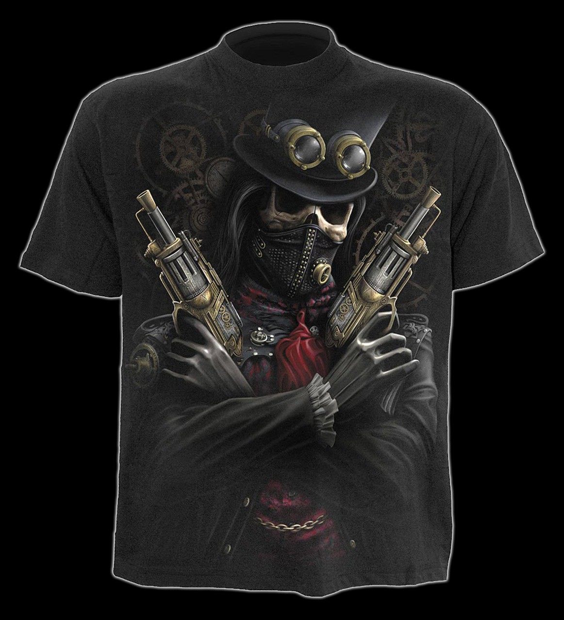 T-Shirt Skelett - Steampunk Bandit