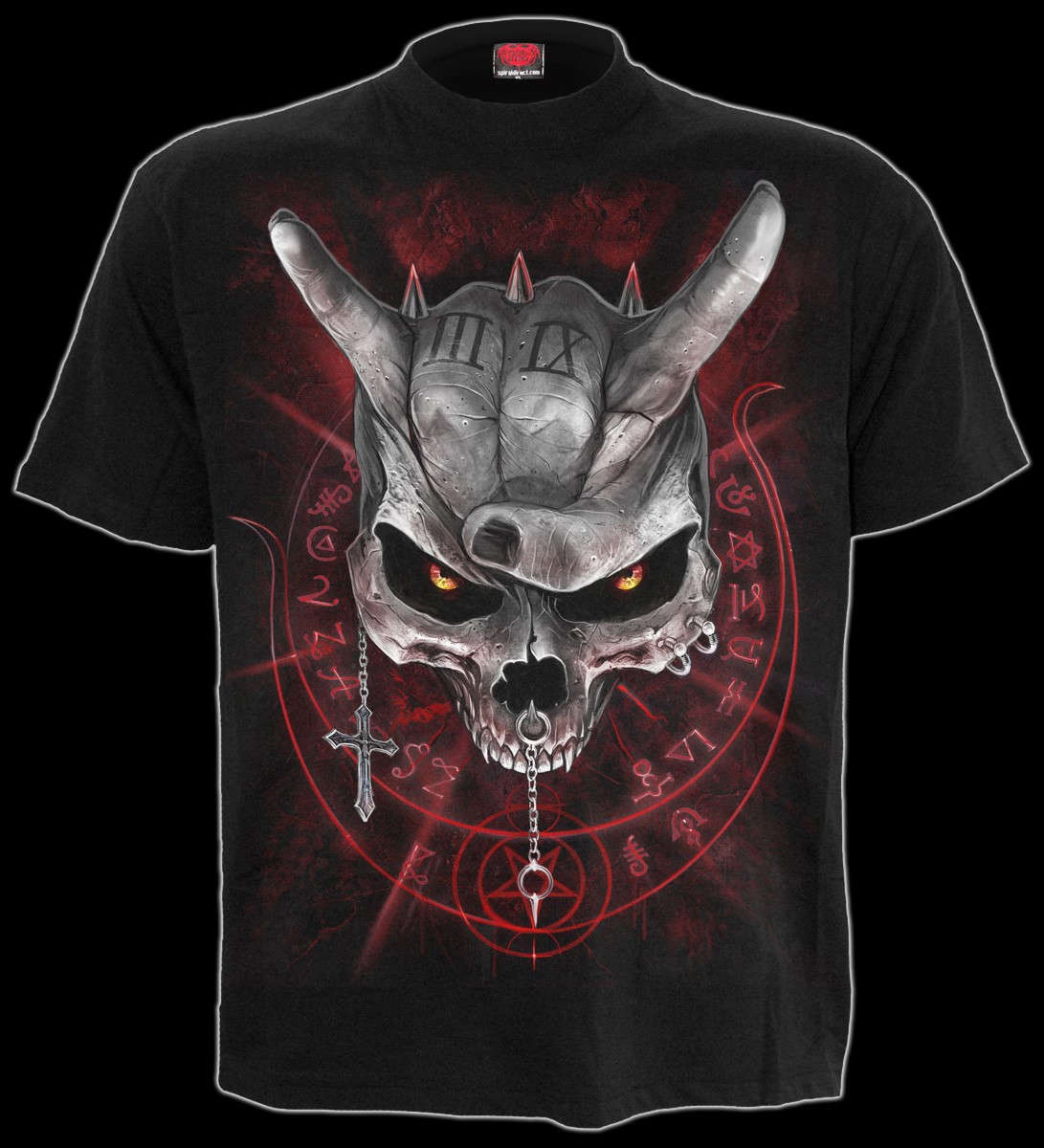 Never Too Loud - Spiral Skull T-Shirt
