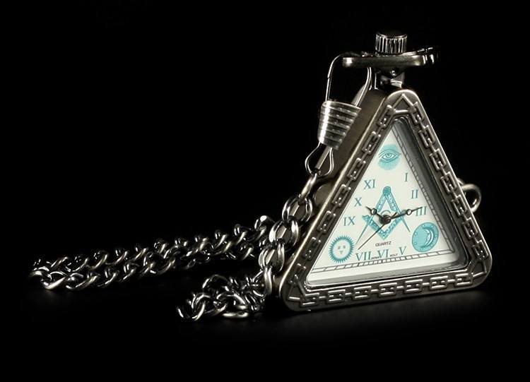 Pocket Watch - Masonic Triangular Silver