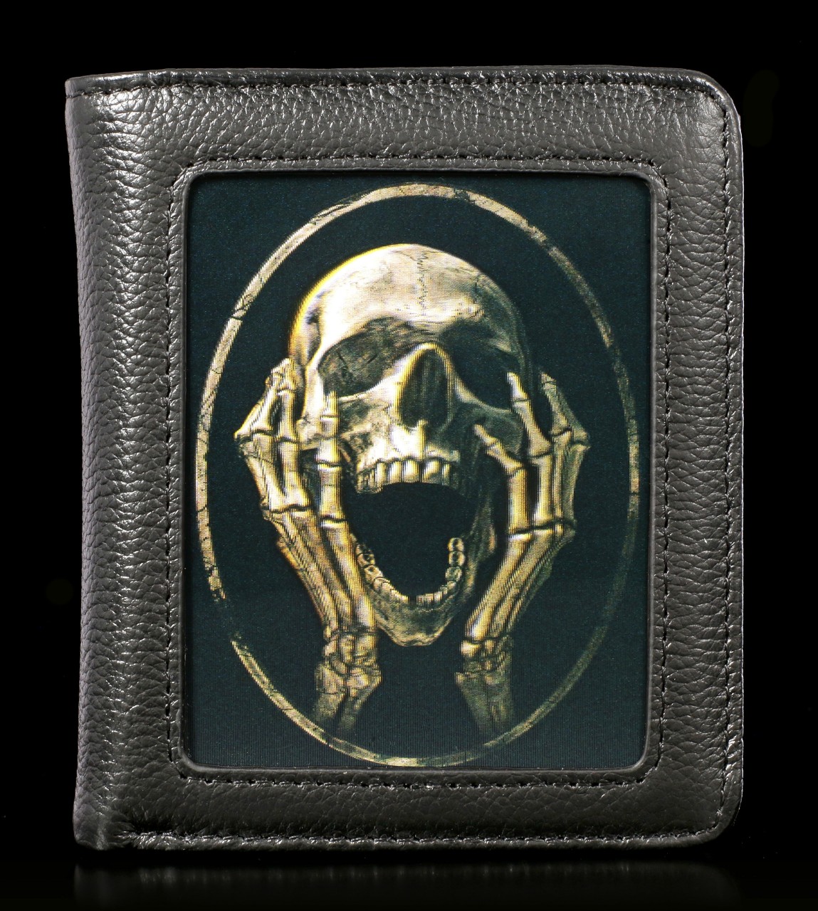 Wallet with 3D Skull - The Scream