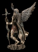 Archangel St. Gabriel Figurine with Staff and Trumpet - medium