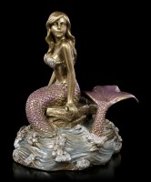 Mermaid Figurine - Unda sitting on Rock