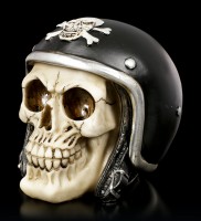 Skull with Motorcycle Helmet