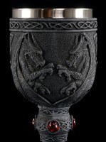 Tall Goblet with Dragons