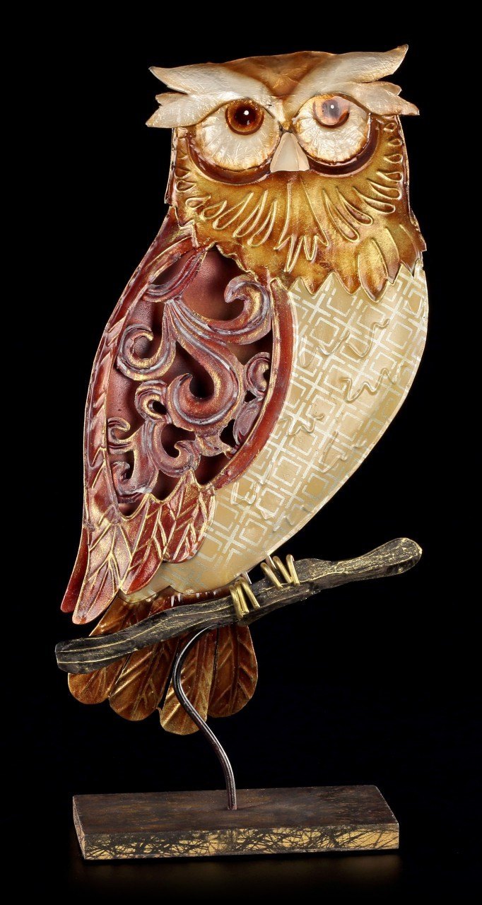 Metal Figurine - Eagle Owl