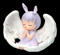Dekofigur - Betendes Engelchen mit Flügeln lila