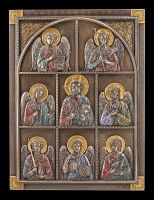 Wandrelief - Jesus und sieben Erzengel