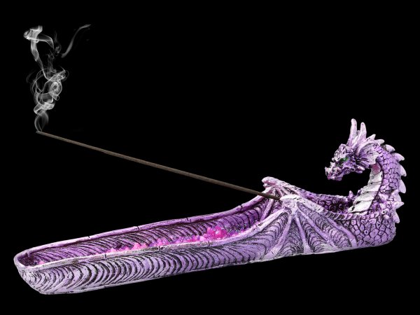 Incence Stick Holder - Purple Dragon
