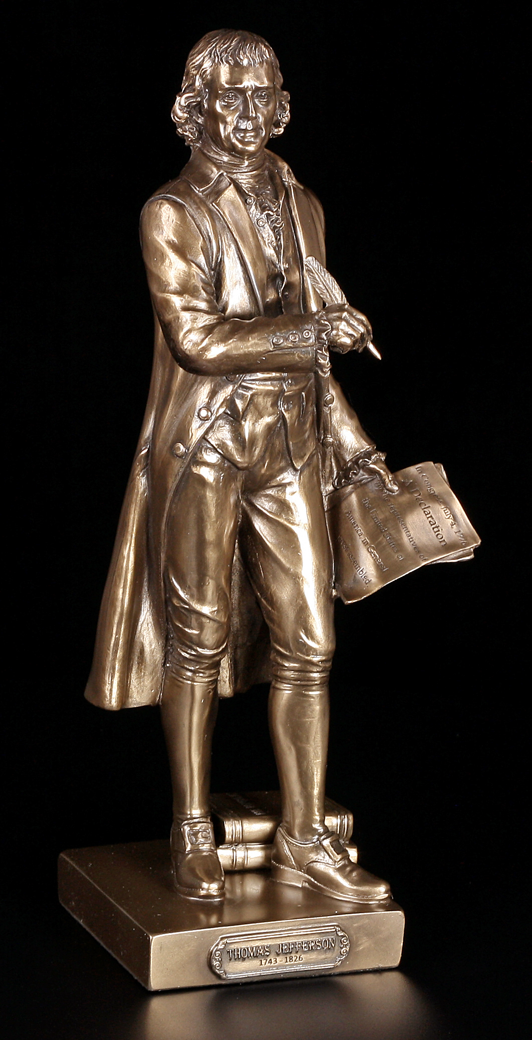 Thomas Jefferson USA Präsident  27 cm bronzierte Figur,Veronese Kollektion 