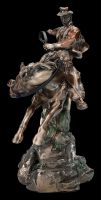 Cowboy Figurine - Dramatic Ride on Bucking Horse