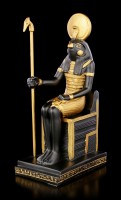 Horus Figur auf Thron mit Zepter