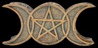Schatulle Wicca - Dreifach-Mond Pentagramm