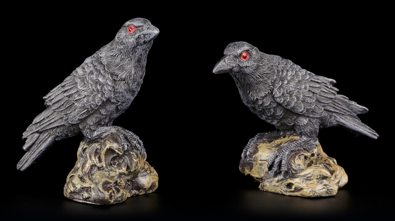 Raven Figurine - Set of 2